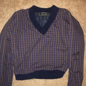 Bruce Clark Cropped Rain Pullover